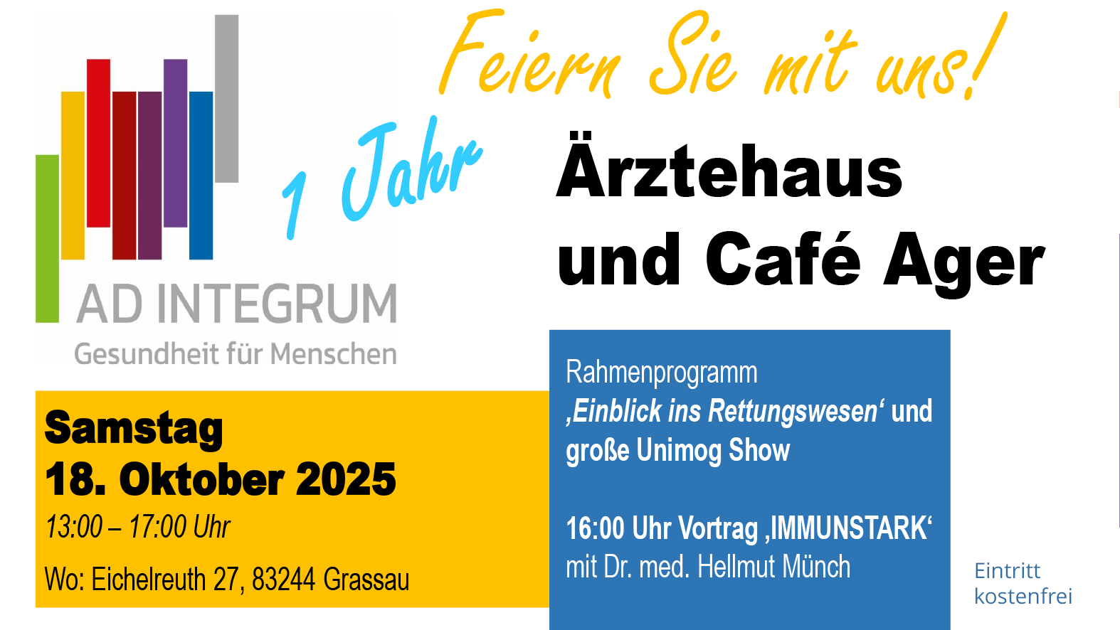 1 Jahr Ärztehaus und Café Ager